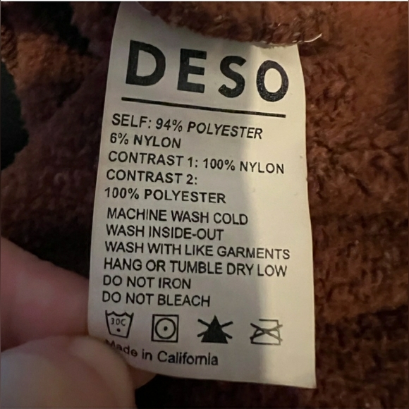 *SOLD*🧡DESO Supply Co•Wanderer Zip Hoodie•Terra Cotta Rust•Large🎉3xHP!🎉 - Picture 10 of 15